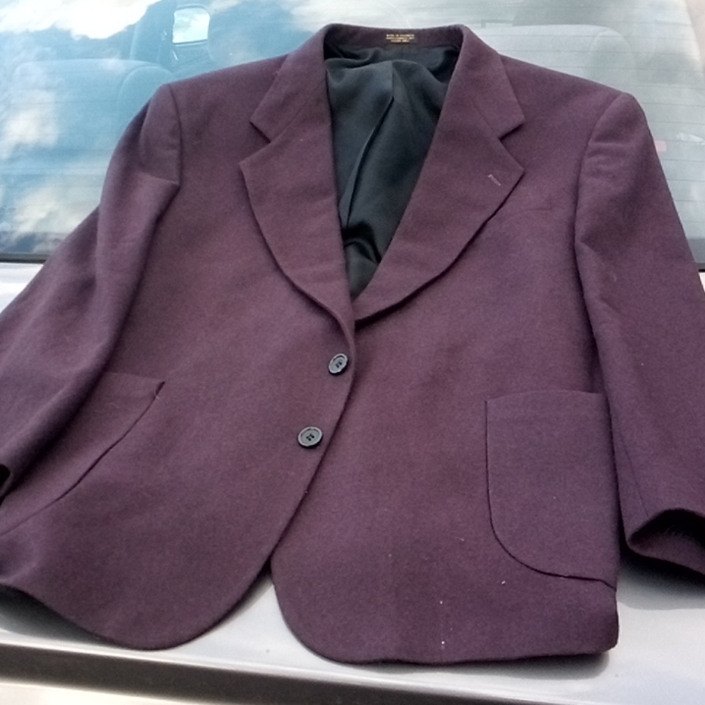 Oscar De La Renta Plum Blazer 46R EUC